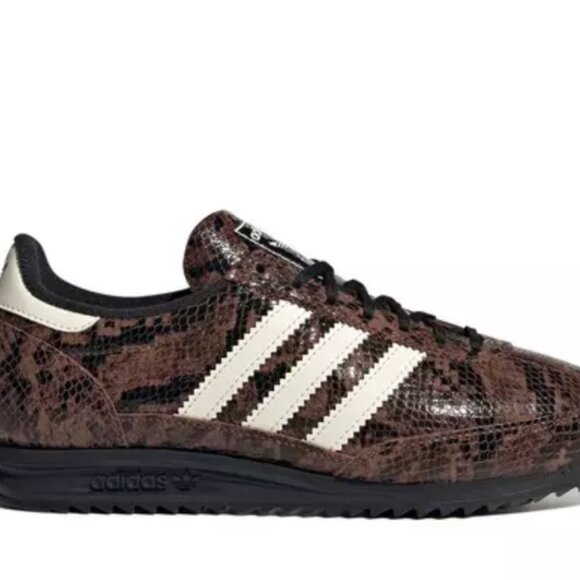 NIB adidas Originals SL 72 – Preloved Brown Snakeskin | Core Black/Cream - Picture 3 of 11